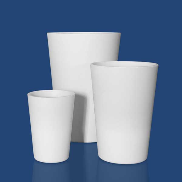 Crucibles conical shape - Alumina dense - AL99-G - K